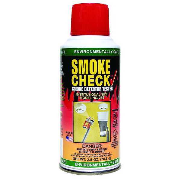 Smoke Detector Tester, 2 1/2 oz Spray, Operating Temp 56 Degrees to 120 Degrees F