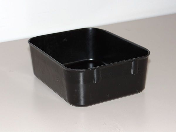 Nesting Container, Black, Fiberglass Reinforced Composite, 6 1/8 in L, 4 7/8 in W, 2 1/8 in H