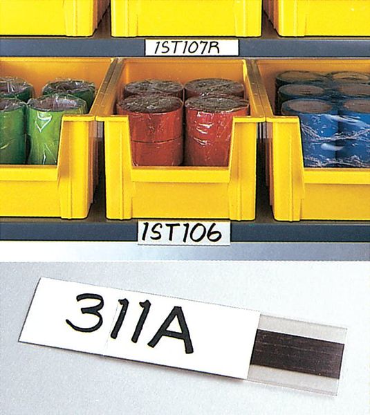 Label Holder, Magnetic, 1/2 In x 6 In, PK12
