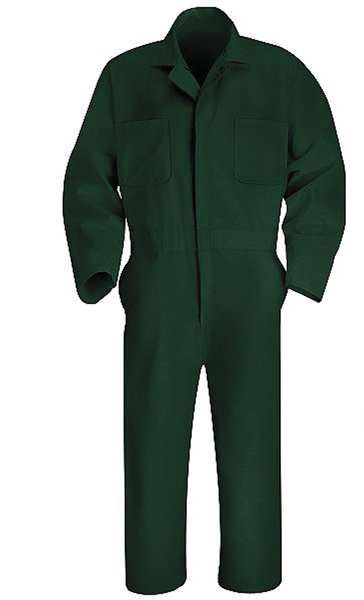 Coverall, Chest 44In., Green