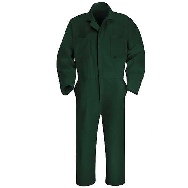 Coverall, Chest 52In., Green