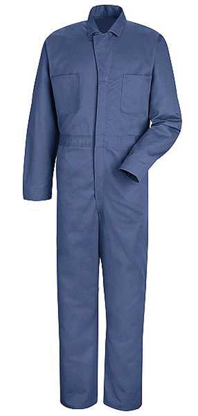 Coverall, Chest 52In., Blue