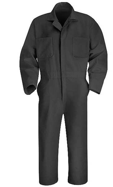 Coverall, Chest 42In., Gray