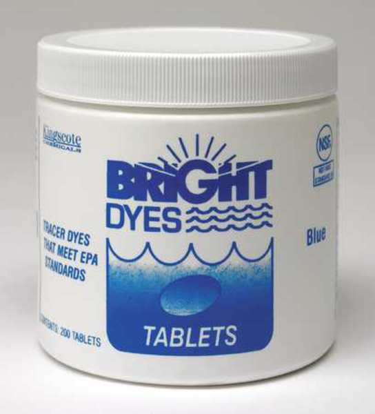 Dye Tracer Tablet, Fl Blue, PK200