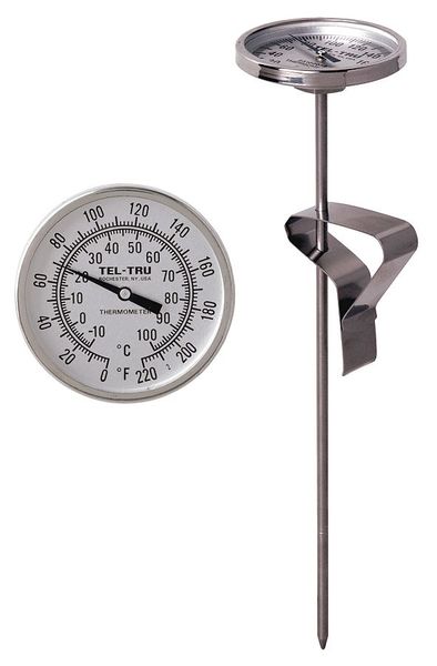 Bimetal Thermom, 2 In Dial, 0 to 50C