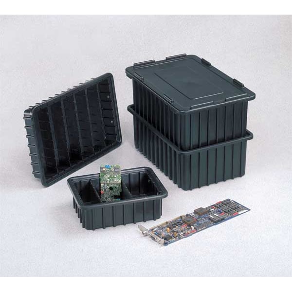 Plastic Divider, Black, 15 1/4 in L, Not Applicable W, 2 in H