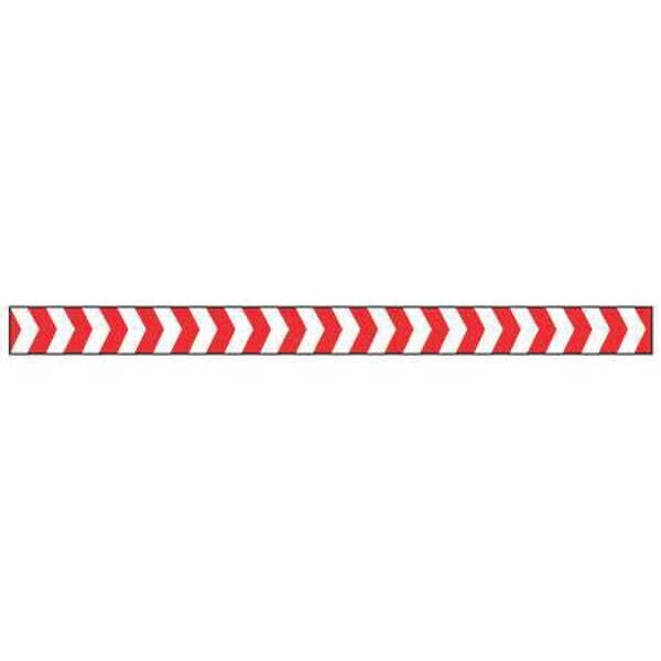 Barricade Tape, Red/White, 180 ft x 2 In