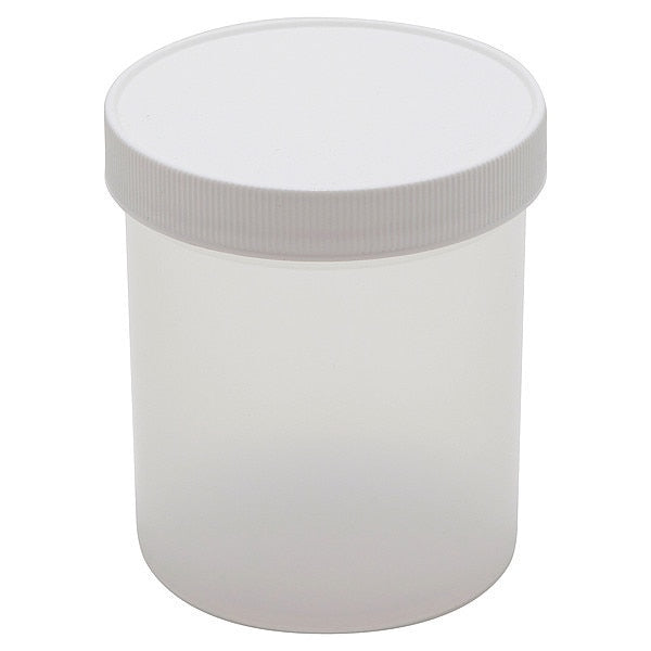 Wide-Mouth Jars, Poly, 16oz, PK10