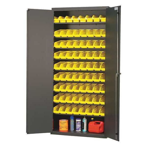 Extra-Heavy Duty Bin Cabinet, 36 in W, 78 in H, 18
