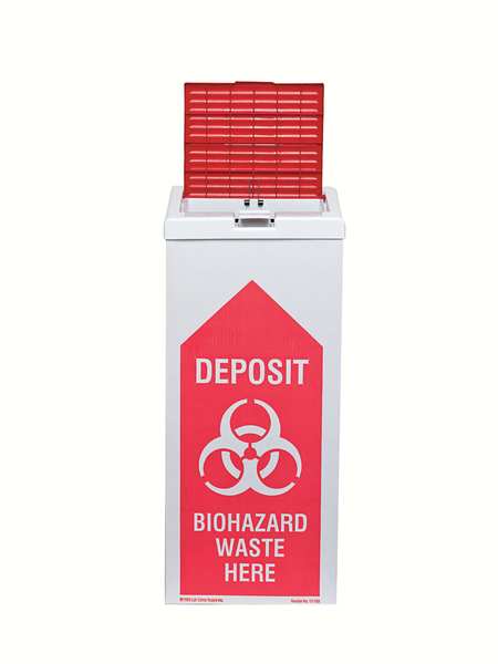 Biohazard Burn Box, 27 In. H, PK6