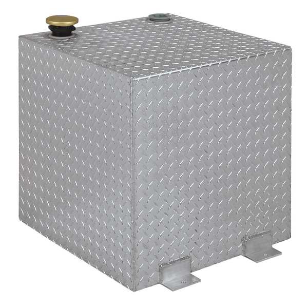 JOBOX 50 Gallon Square Aluminum Liquid Transfer Tank for Trucks