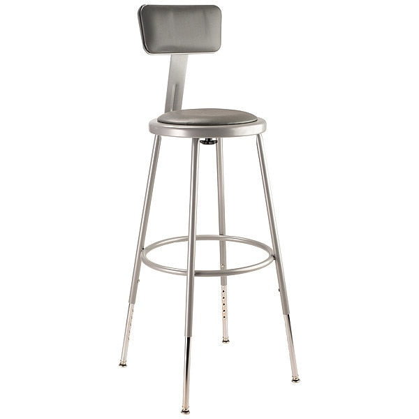Round Stool with Backrest, Height 25