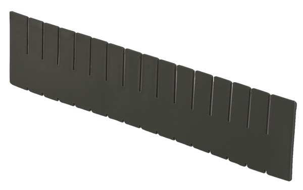 Plastic Divider, Black, 20 5/8 in L, Not Applicable W, 4 7/16 in H