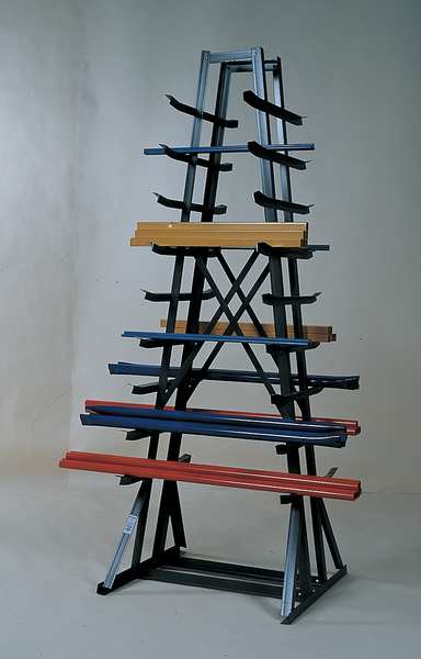 Horizontal Storage Rack, 9 Arms, 84Inx7ft