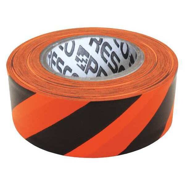 Flagging Tape, Orng/Blk, 300ft x 1-3/16 In