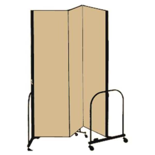 Partition, 5 Ft 9 In W x7 Ft 4 In H, Beige