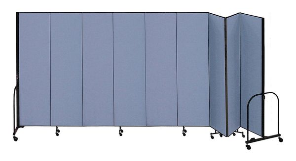 Partition, 16 Ft 9 In W x6 Ft 8 In H, Blue