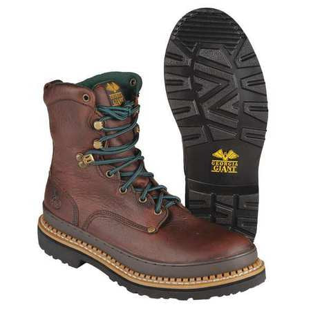 Size 8-1/2W Men's 8 in Work Boot Steel Work Boot, Soggy Brown