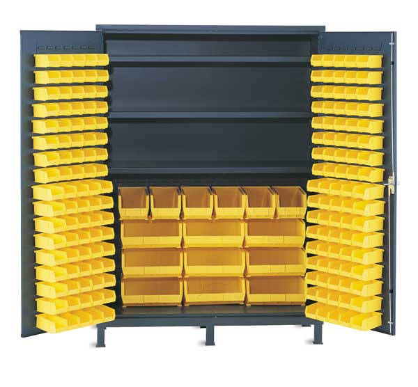 Extra-Heavy Duty Bin Cabinet, 60 in W, 84 in H, 24