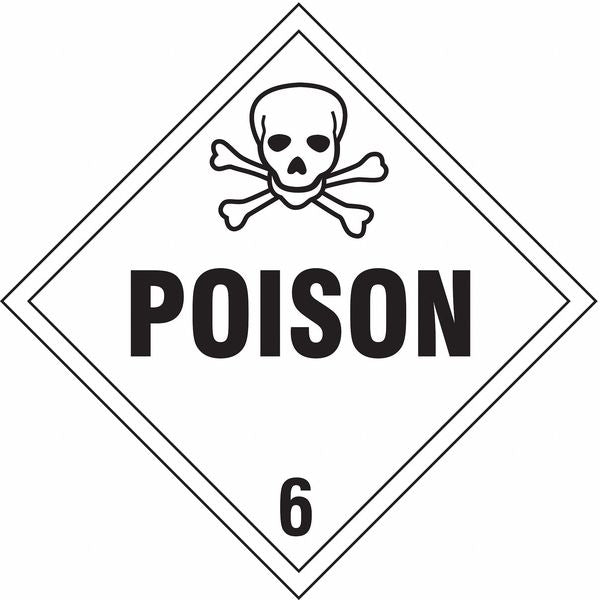 Vehicle Placard, Poison with Pictogram