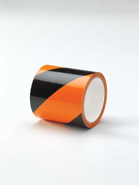 Hazard Marking Tape, Roll, 4In W, 54 ft. L