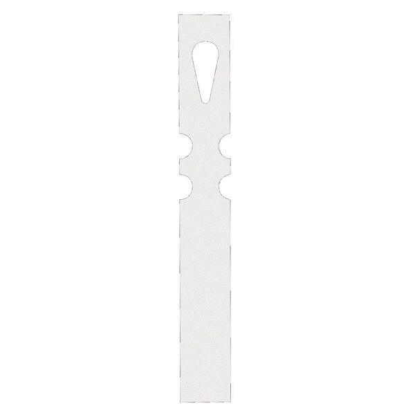 Blk Tag, 7-1/2x1 In, Wht, Rect, Paper, PK1000