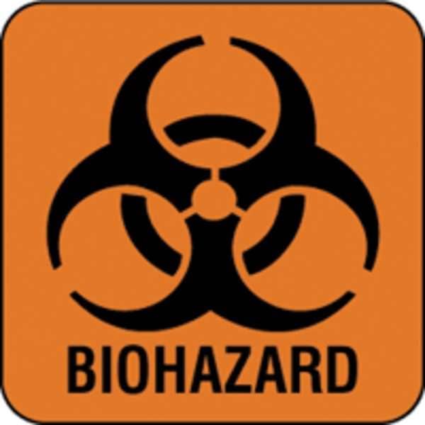 Label, 7/8 In. H, 7/8 In. W, PK500, LB132322