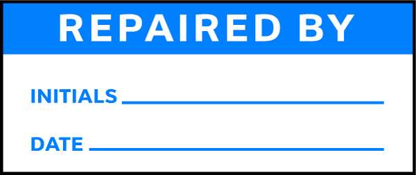 Inspection Label, ENG, Maintenance, PK225, TC3-21013