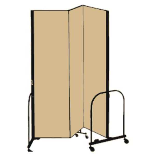 Partition, 5 Ft 9 In W x6 Ft 8 In H, Beige