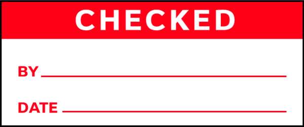 Inspection Label, English, Quality, PK350, TC-21007