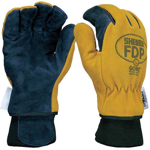 Firefighters Gloves, M, Pigskin Lthr, PR