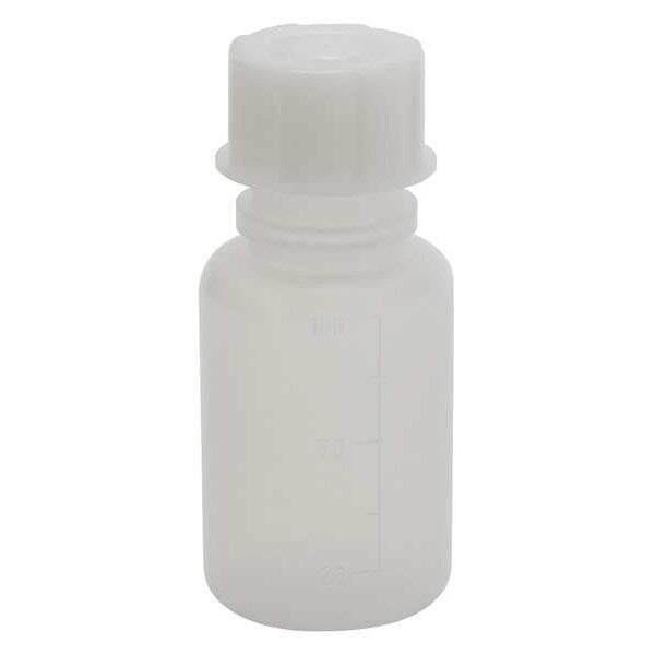 Bottle Wide Mouth Graduated 100 ML LDPE DYNALO, PK10