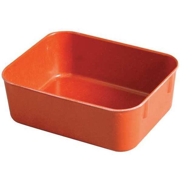 Nesting Container, Red, Fiberglass Reinforced Composite, 6 1/8 in L, 4 7/8 in W, 2 1/8 in H