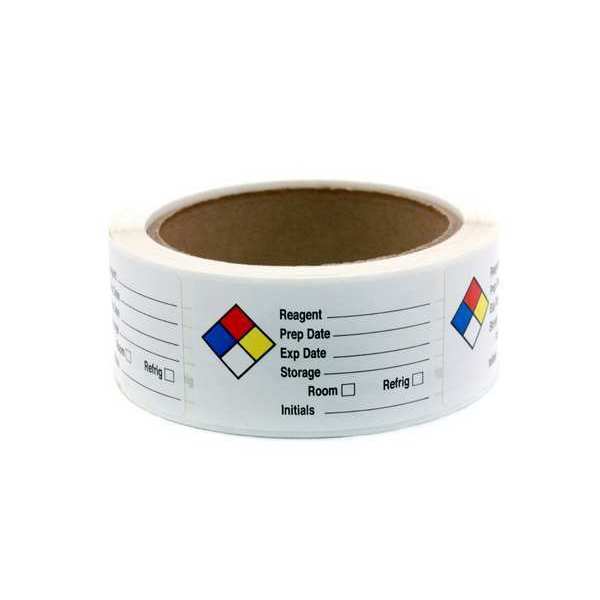 Item Hazl Lbl, Prep, Exp, Strge, Intl, PK250