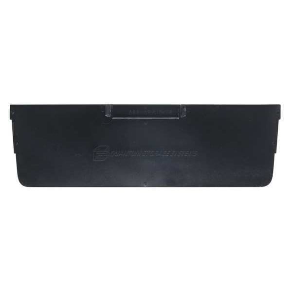 Plastic Divider, Black, 10 1/4 in L, 3 1/2 in W, 4 in H