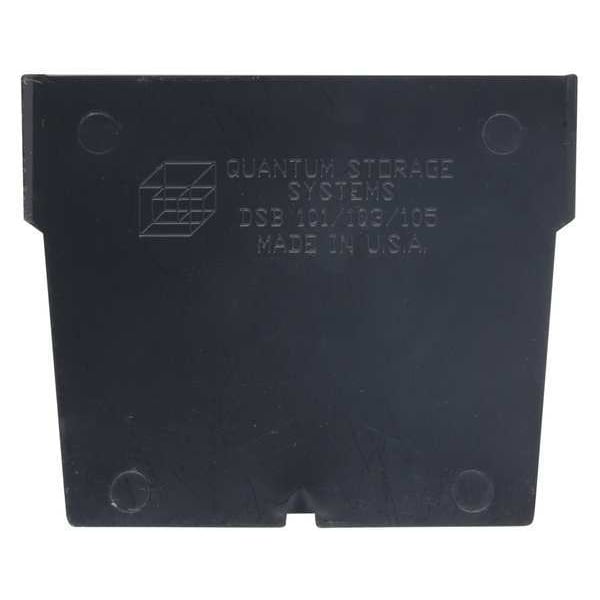 Plastic Divider, Black, 3 in L, 3 in W, 4 in H