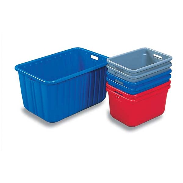 Nesting Container, Blue, Fiberglass Reinforced Composite, 18 in L x 12 1/2 in W x 10 in H