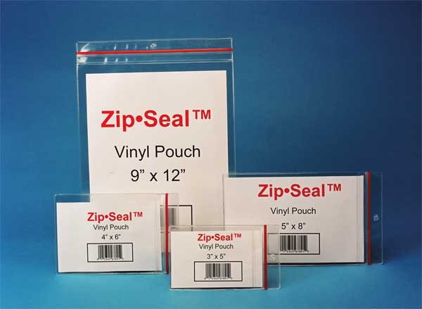 Zip Seal Pouch-Self Adh 3in.x 5in., PK25