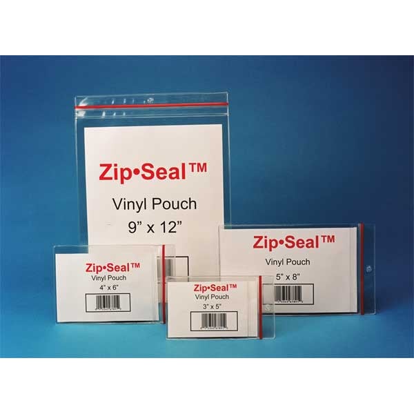 Zip Seal Pouch, Magnetic, 4x8, PK25