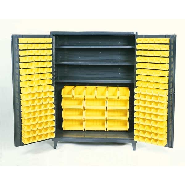 Extra-Heavy Duty Bin Cabinet, 60 in W, 84 in H, 24