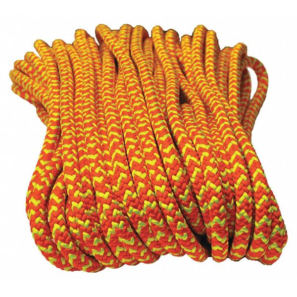 Climbing Rope, PES, 1/2 In. dia., 120 ft. L