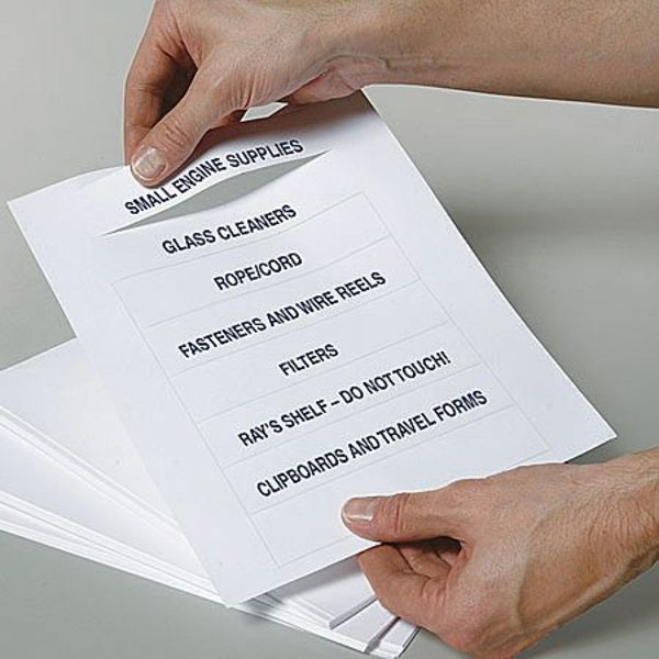 Label Replacement Insert Sheets, PK50