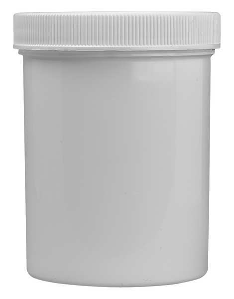 WHITE PP JAR WITH CAP FOR RGM2, PK12