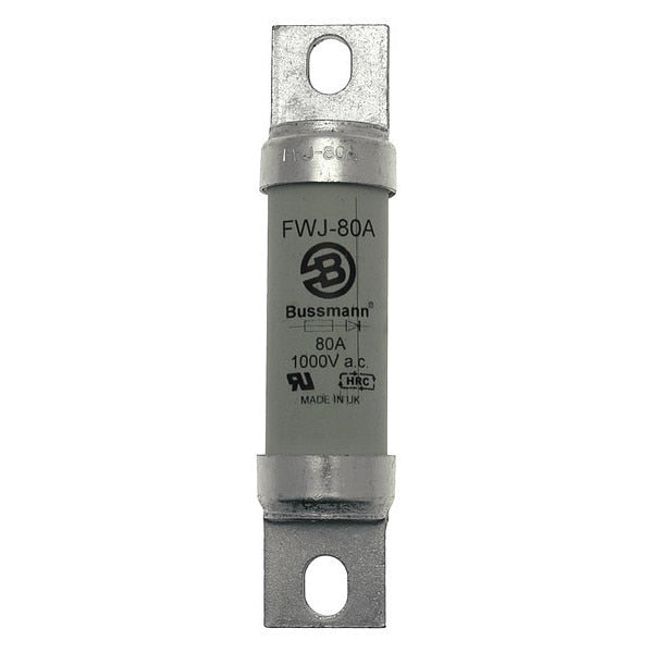 Semiconductor Fuse, Fast Acting, 80 A, FWJ Series, 1000V AC, 800V DC, 4-15/16