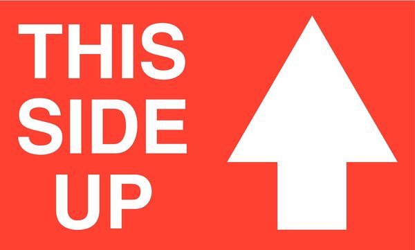 Shipping Labels, 3 In. H, Red/White, PK500