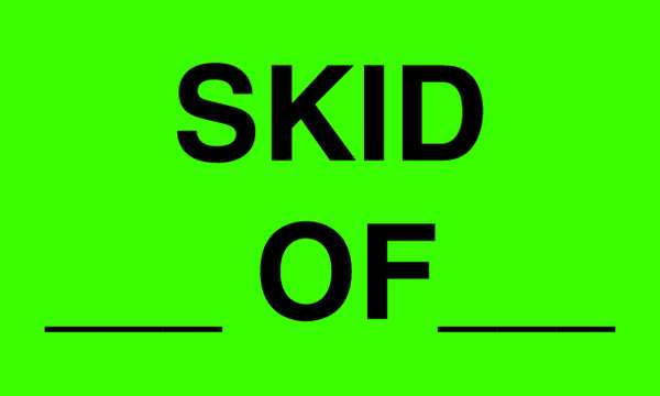 Shipping Labels, Black/Green, PK500