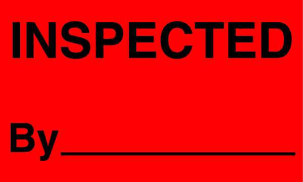 Shipping Labels, 5 In. W, Black/Red, PK50