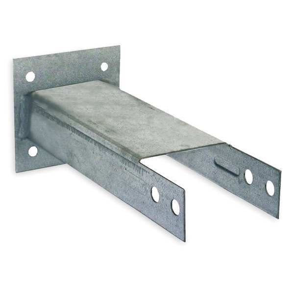 Wall Spacer, Teardrop, 1 5/8 in H, 8 in W, 3 1/4 in D, Gray