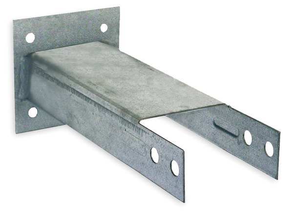 Wall Spacer, Teardrop, 1 5/8 in H, 12 in W, 3 1/4 in D, Gray