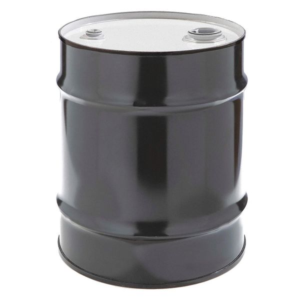 Closed Head Transport Drum, Steel, 10 gal, Lined, Black